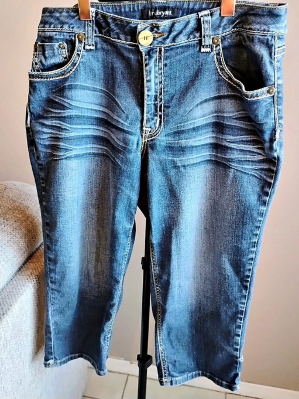 Lane Bryant Capri Jeans in Blue Size 16
